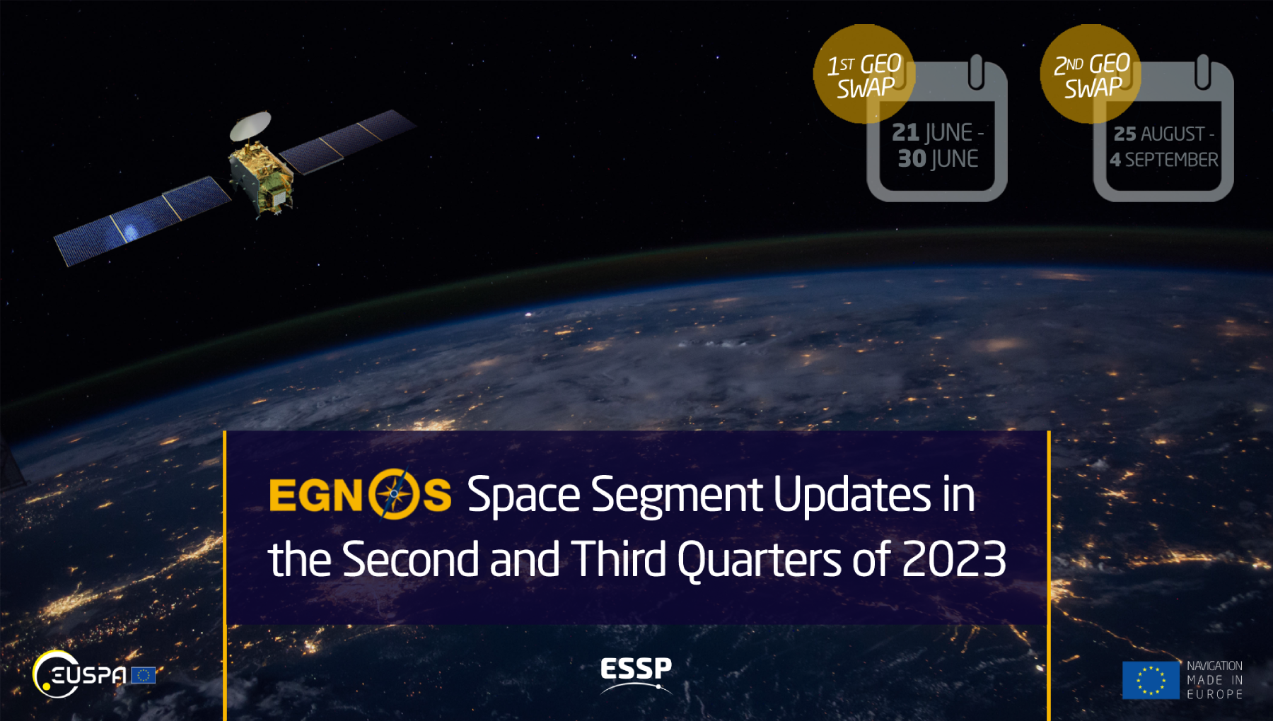 EGNOS Space Segment updates announcement
