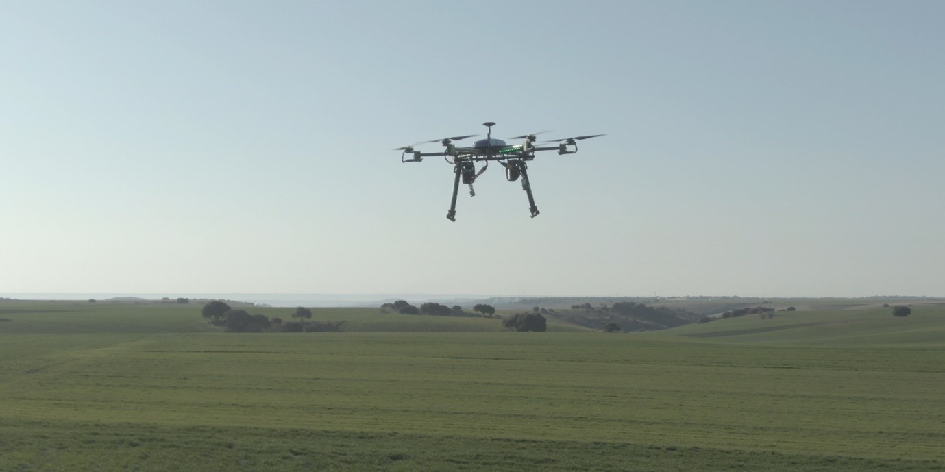 White paper on EGNOS for UAS operations Drone flying on a field